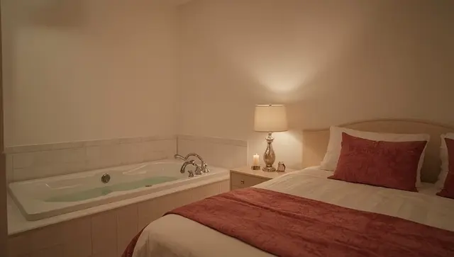 Illustration générée, pas une photo — Love room Hôtel Mademoiselle à Liège