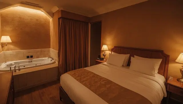 Illustration générée, pas une photo — Love room Chalet du rev'eaubois à Larche