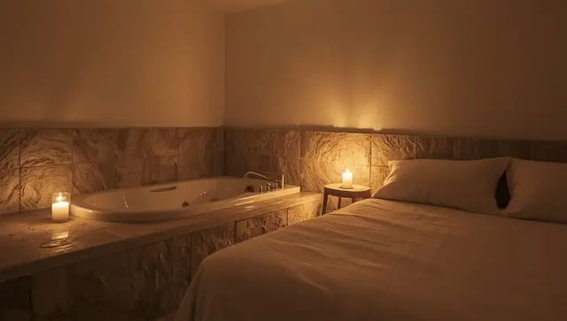 Illustration générée, pas une photo — Love room Domaine des Vaulx - Cabane Prague Spa à La Baconnière