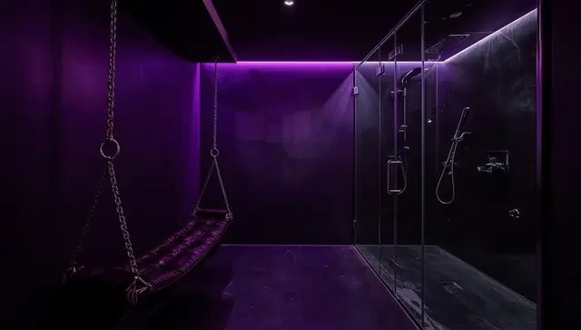 Illustration générée, pas une photo — Love room Gite bdsm L'Antre du Désir à Nérac