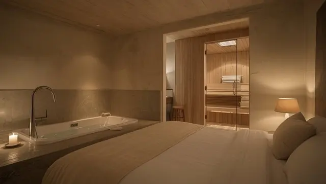 Illustration générée, pas une photo — Love room Houdarling Hammam et Bien-être à Nîmes