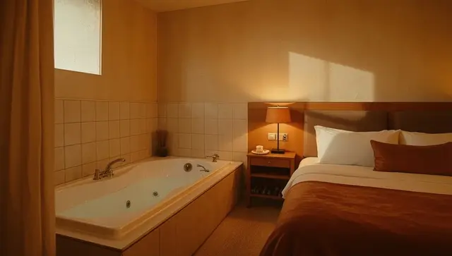 Illustration générée, pas une photo — Love room House Boat avec SPA naviguant en Champagne à Mareuil-sur-Ay