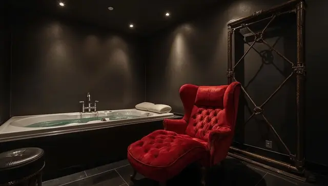 Illustration générée, pas une photo — Love room Insolite Escapade avec Spa privatif - Pacy-sur-Eure à Pacy-sur-Eure