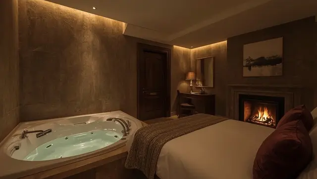 Illustration générée, pas une photo — Love room L’Alsacienne room et spa à Lautenbach