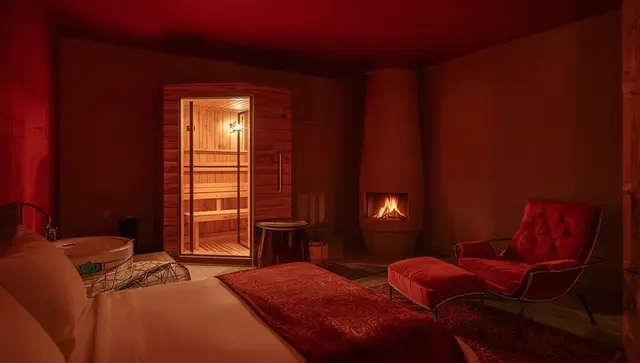Illustration générée, pas une photo — Love room L'écrin - La Suite médiévale à Orbec