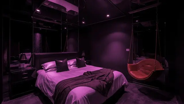 Illustration générée, pas une photo — Love room L1TIMISTE « Le Missou » à La Rochelle