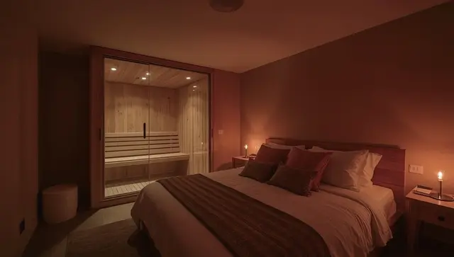 Illustration générée, pas une photo — Love room La Cachette Secrète – Maison romantique à Caen avec Balnéo et Sauna privatif, Normandie à Caen