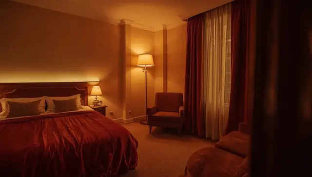Illustration générée, pas une photo — Love room La Jungle de Zoé – Nuit insolite près de Caen à Saint-Sylvain