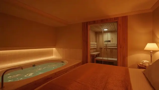 Illustration générée, pas une photo — Love room Le Cocon - Gite Spa et Sauna privatif en Centre Alsace à Saint-Maurice