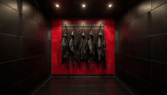 Illustration générée, pas une photo — Love room Le Coin des Désirs BDSM à Strasbourg