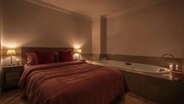 Illustration générée, pas une photo — Love room Le Spa Saj à Émiéville