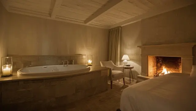 Illustration générée, pas une photo — Love room Les folies d’Hélène - Suite Masquée charme avec jacuzzi® à Mailly