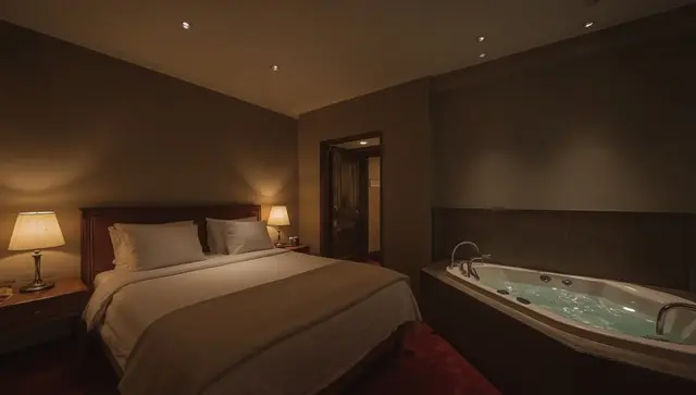 Illustration générée, pas une photo — Love room LovingSpa - La Suite Vintage à Lignières-de-Touraine