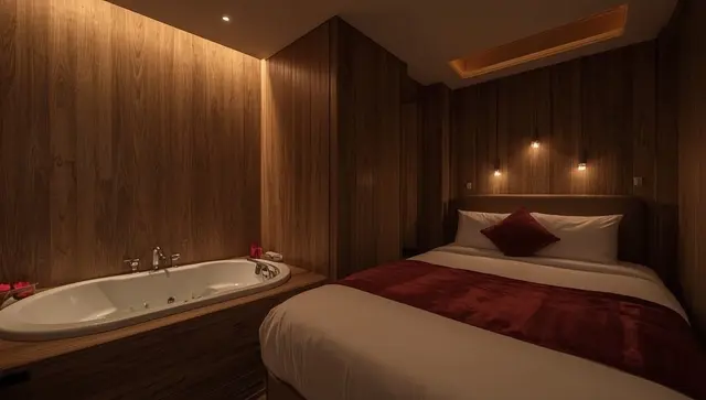 Illustration générée, pas une photo — Love room Rêve d'or 3 - Spa pour soi - Rouen à Rouen